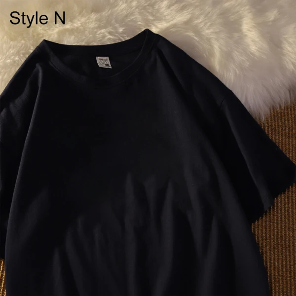 Summer Street Wear White Cartoon Loose T-Shirts 2021 Cotton Scoop Neck Short Sleeve Women's Tops