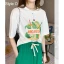 Désinvolte Vêtement de rue Blanche Dessin animé Impression Ample T-Shirts 2021 Coton Encolure Dégagée Manches Courtes Hauts pour Femmes T-shirt