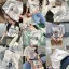 Fashion White Cotton Street Wear Cartoon Printing Loose T-Shirts 2021 Scoop Neck Short Sleeve Women's Tops T-shirt