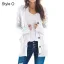 Comfortable Blushing Pink Fall Winter Street Wear Knitting Sweaters 2021 Loose Long Sleeve Women Tops