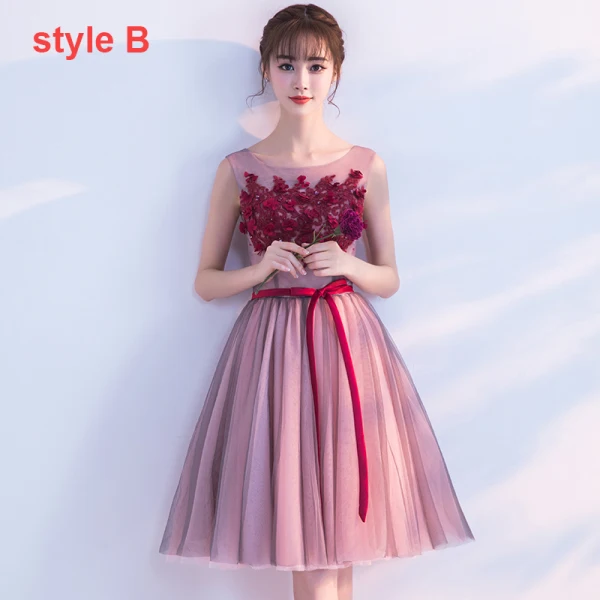 Mode Partykleider 2017 Abiballkleider Multifarben Kurze Ballkleid Off Shoulder Rückenfreies Kurze Ärmel Spitze Applikationen