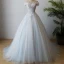 Luxury / Gorgeous Champagne Prom Dresses 2017 A-Line / Princess Strapless Lace Handmade  Appliques Backless Embroidered Evening Dresses