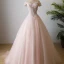 Luxury / Gorgeous Champagne Prom Dresses 2017 A-Line / Princess Strapless Lace Handmade  Appliques Backless Embroidered Evening Dresses