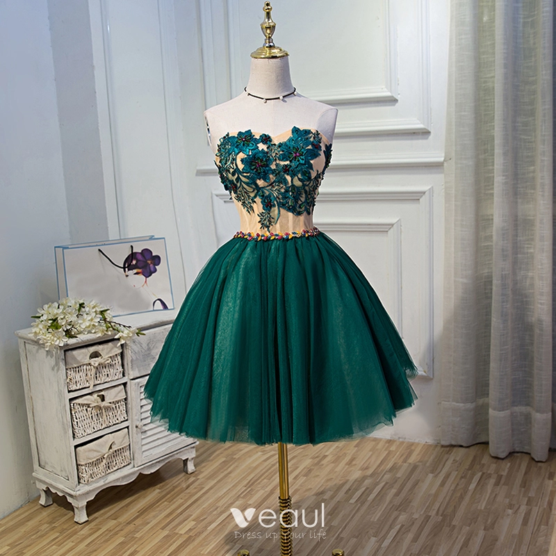 emerald green graduation dress WEDTREND Women Dark Green Prom Dress with Appliques Mermaid Off The  ShoulderFormal Dress with Slit main image 0