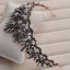 Amazing / Unique Black Bridal Jewelry 2017 Metal Crystal Beading Handmade  Headpieces Wedding Prom Accessories