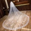 Amazing / Unique White Royal Train Wedding Tulle Lace Appliques 4 m Wedding Veils 2018