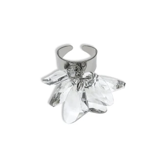 Glamorous Silver Crystal Ring Dancing Rings 2019 Accessories