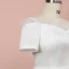 Klassisch Elegante Ivory / Creme Übergröße Brautkleider / Hochzeitskleider 2020 A Linie Wadenlang Kurze Ärmel Einfarbig Off Shoulder Tülle Perlenstickerei Pailletten Sommer Hochzeit