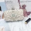 Chic / Beautiful 2017 Black Apricot / Beige Leaf Crystal Rhinestone Leatherette Beach Evening Party Outdoor / Garden Clutch Bags