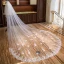 Amazing / Unique White Royal Train Wedding Tulle Lace Appliques 4 m Wedding Veils 2018