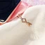 Proste / Simple Złote Rhinestone Krzyż Pierścień Biuro Pierścienie 2019 Akcesoria