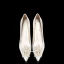 Classique Élégant Blanche Chaussure De Mariée Cuir Perlage Perle Mariage Soirée Talons Hauts À Bout Pointu Chaussures Femmes 2019