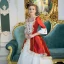 Vintage / Retro Traditional White Floor-Length / Long Ball Gown Prom Dresses 2018 Lace-up U-Neck Tulle Crystal Prom Formal Dresses
