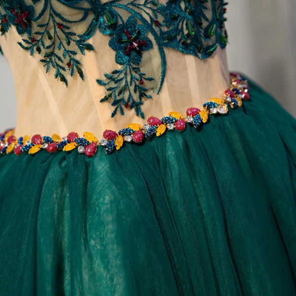Chic / Beautiful Green Graduation Dresses 2017 A-Line / Princess Lace Strapless Appliques Backless Beading Homecoming Cocktail Party Formal Dresses