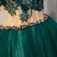 Chic / Beautiful Green Graduation Dresses 2017 A-Line / Princess Lace Strapless Appliques Backless Beading Homecoming Cocktail Party Formal Dresses