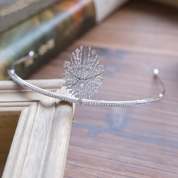 Chic / Beautiful Silver Bridal Jewelry 2017 Metal Beading Crystal Handmade Headpieces Wedding Cocktail Party Accessories