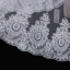 Unique Blanche Mariage Courte Tulle 1.5 m Appliques Voile De Mariée 2018