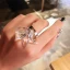 Glamorös Silver Kristall Ringa Dansande Ringar 2019 Tillbehör