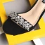 Mode 7 cm Sorte Sandaler Dame 2019 Ferie Strand Læder Beading Sommer Krystal Rhinestone Højhælede Tykke Hæle Damesko