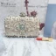 Chic / Beautiful 2017 Black Apricot / Beige Leaf Crystal Rhinestone Leatherette Beach Evening Party Outdoor / Garden Clutch Bags