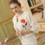 Blanche Hiver Encolure Dégagée 3/4 Manches Fausse Fourrure Brodé Mariage Promo Manteaux / vestes 2017