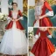 Vintage / Retro Traditional White Floor-Length / Long Ball Gown Prom Dresses 2018 Lace-up U-Neck Tulle Crystal Prom Formal Dresses