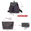 3-piece Rainbow Luminous Geometric Shoulder Bags Backpacks Wallet 2021 Multi-Colors Street Wear Casual Holographic Reflective Women's Bags
