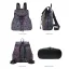3-piece Rainbow Luminous Geometric Shoulder Bags Backpacks Wallet 2021 Multi-Colors Street Wear Casual Holographic Reflective Women's Bags