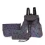 3-piece Rainbow Luminous Geometric Shoulder Bags Backpacks Wallet 2021 Multi-Colors Street Wear Casual Holographic Reflective Women's Bags