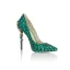 Mode Abend Grün Strass Pumps 2022 Leder 10 cm Stilettos Spitzschuh Pumps Hochhackige