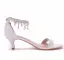 Chic / Beautiful White Pearl Rhinestone Tassel Wedding Shoes 2023 5 cm Stiletto Heels Ankle Strap Open / Peep Toe Wedding Sandals High Heels
