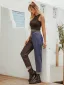 Two Tone Women Denim Pants 2021 Multi-Colors Patchwork Casual Ankle Length Bottoms
