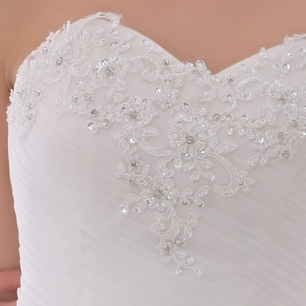 Fine Hall Brudekjoler 2017 Hvit Trompet / Havfrue Chapel Train Kjæreste Uten Ermer Ryggløse Blonder Appliques Rhinestone