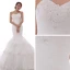 Fine Hall Brudekjoler 2017 Hvit Trompet / Havfrue Chapel Train Kjæreste Uten Ermer Ryggløse Blonder Appliques Rhinestone