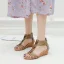 Roman Black Street Wear Womens Sandals 2022 T-Strap 5 cm Wedges Open / Peep Toe Sandals