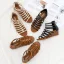 Vintage / Retro Roman Summer Brown Street Wear Womens Sandals 2022 5 cm Wedges T-Strap Open / Peep Toe Sandals