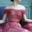 Chic / Beautiful Burgundy Handmade  Beading Evening Dresses 2022 A-Line / Princess Off-The-Shoulder Short Sleeve Sash Backless Floor-Length / Long Formal Dresses