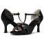 Vintage / Retro Red Prom Latin Dance Shoes 2021 7 cm Stiletto Heels T-Strap Open / Peep Toe Womens Sandals High Heels