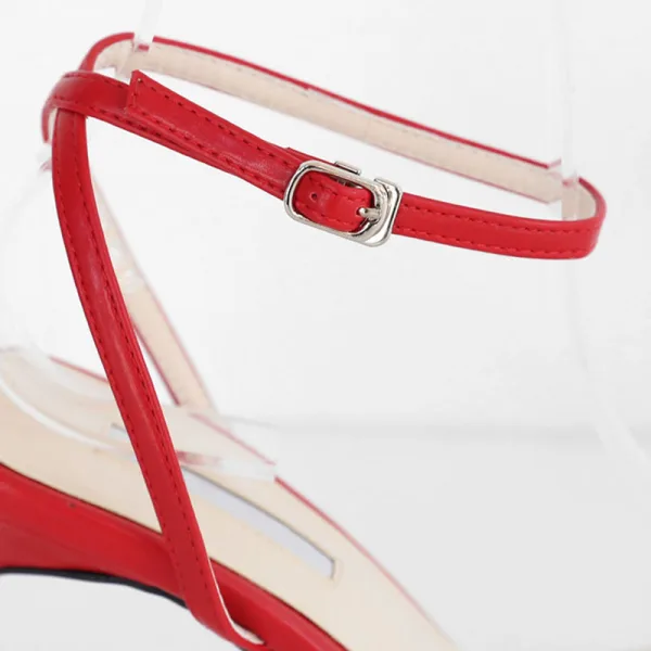 Sexy Silver Street Wear Womens Sandals 2020 Ankle Strap 10 cm Stiletto Heels Open / Peep Toe Sandals