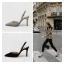 Schlicht Beige Büro OL Slingpumps Sandalen Damen 2020 Wildleder 8 cm Stilettos Spitzschuh Sandaletten