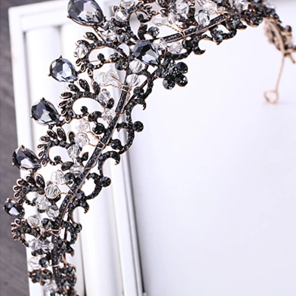 Unique Noire Bijoux Mariage 2017 Métal Perlage Cristal Faux Diamant Accessoire Cheveux Mariage Promo Accessorize
