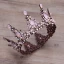 Classic Elegant Candy Pink Bridal Jewelry 2017 Metal Beading Crystal Rhinestone Headpieces Wedding Prom Accessories