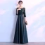 Chic / Beautiful Gold Evening Dresses  2018 A-Line / Princess Charmeuse U-Neck Beading Sequins Zipper Glitter Evening Party Formal Dresses