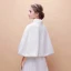 Blanche Hiver Col Haut Fausse Fourrure Mariage Promo Manteaux / vestes 2017