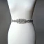 Edles Fabelhaft Ivory / Creme Ball Schärpen 2020 Satin Metall Perlenstickerei Kristall Strass Hochzeits Hochzeit Abend Brautaccessoires