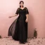 Scintillantes Bling Bling Noire Grande Taille Robe De Bal 2018 Princesse V-Cou Tulle Appliques Dos Nu Perlage Paillettes Promo Robe De Soirée
