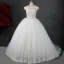 Amazing / Unique Ivory Court Train Wedding 2018 Ball Gown Lace-up Tulle Appliques Backless Pierced Strapless Wedding Dresses