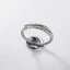Vintage / Originale Argenté Fait main Chanceux Foi Bague Argent sterling Église Anneaux 2019 Accessorize