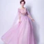 Chic / Beautiful 2017 Purple Evening Dresses  V-Neck Lace Appliques Backless Handmade  Ball Gown Prom Dresses