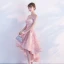 Fine 2017 Rødmende Rosa Cocktailkjoler Prinsesse Blonder Appliques Strapless Ryggløse Selskapskjoler